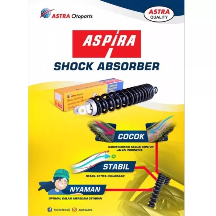 Shock belakang Motor Beat Karbu Beat Fi Scoopy Vario 125 Vario 150 ORI