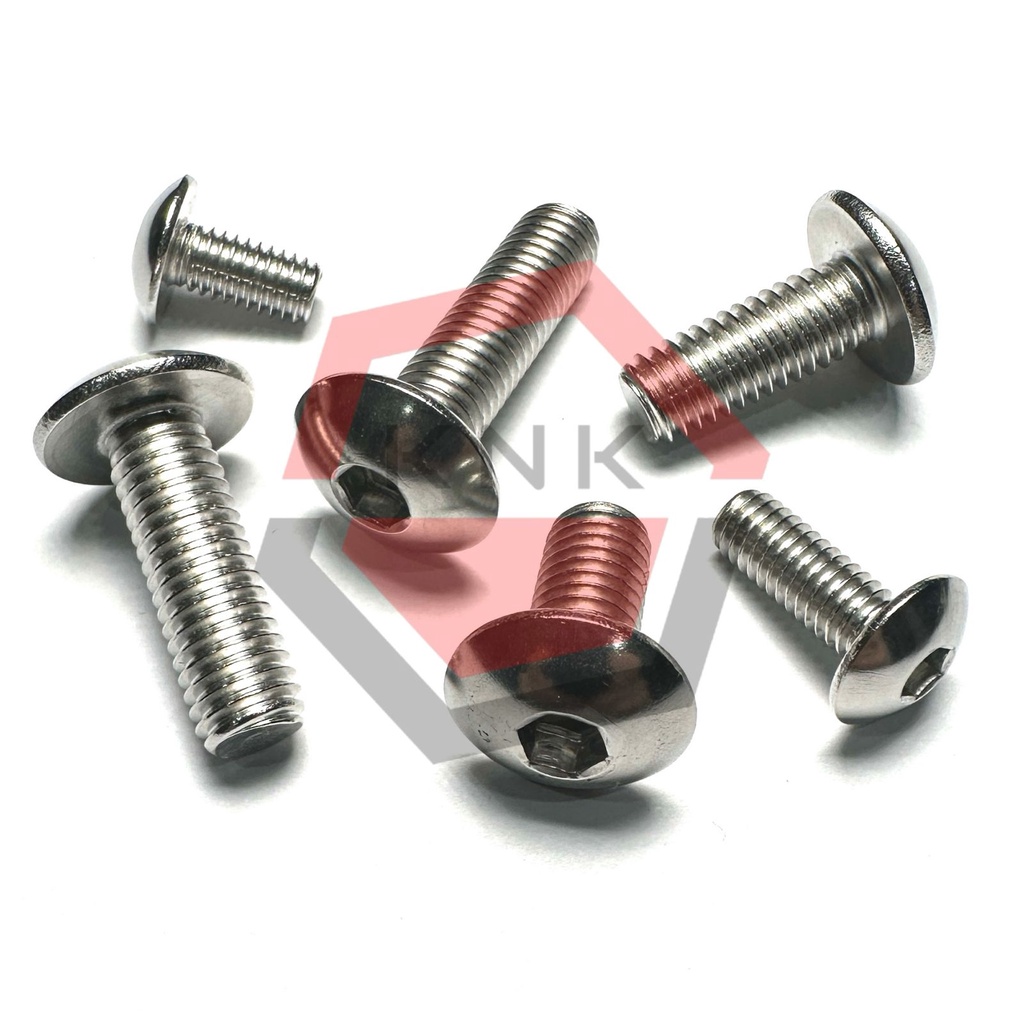 BAUT L EXTRA WIDE BUTTON HEAD M6x75 STAINLESS STEEL