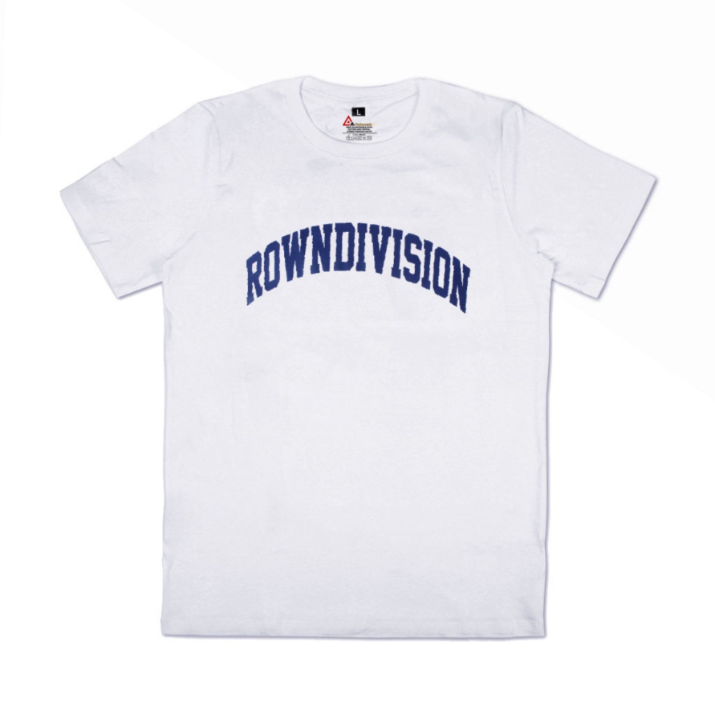 PROMO / T-Shirt Pria Kaos Rown Division Putih - Rown Division Kaos Flampy White - Rowndvsn Kaos Pria