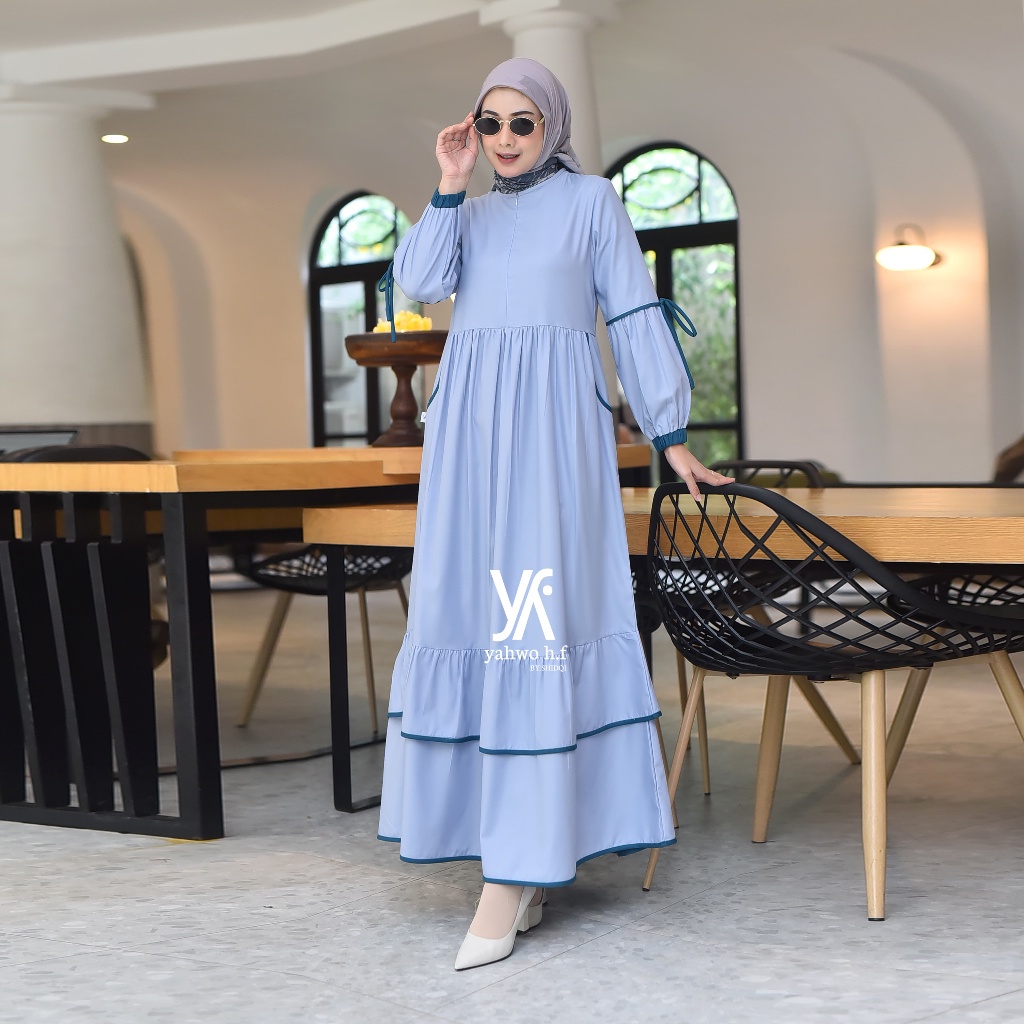 PROMO / Yahwo Hijab Fashion-Maxi Dress terbaru Terlaris-Raya Series-Gamis Toyobo