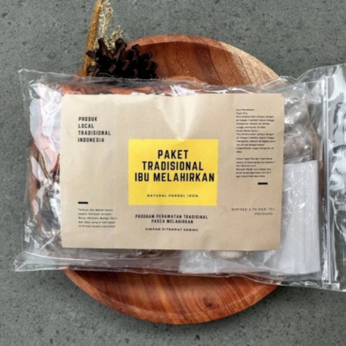 HEMAT PAKET TRADISIONAL IBU MELAHIRKAN (lulur , rempah mandi , tapel pilis , parem , jamu melahirkan