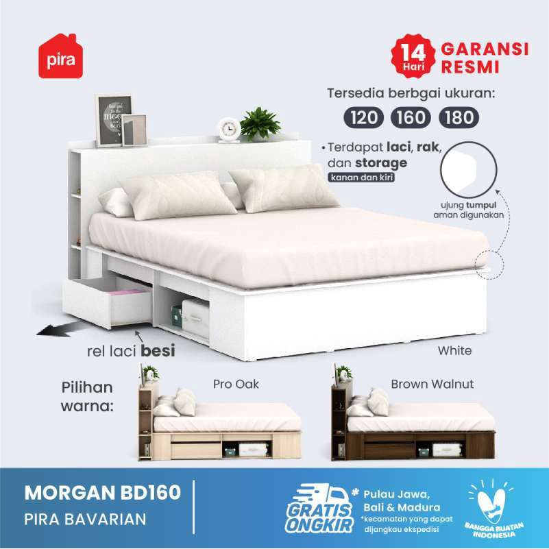 PIRA BAVARIAN - MORGAN BD 160 Divan / Tempat Tidur *