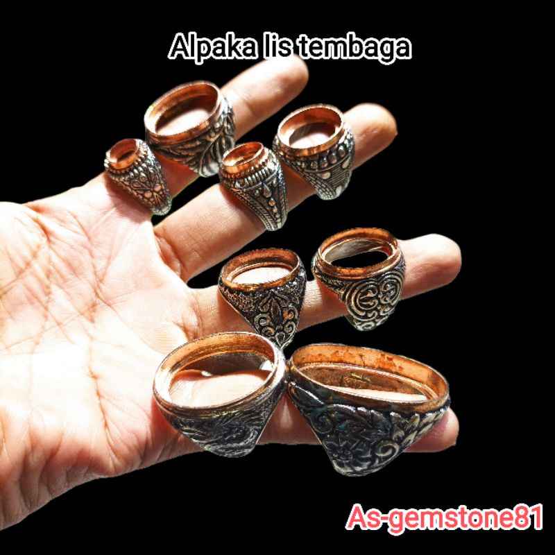 JelitaFash- Cincin emban ring [alpaka] lis tembaga