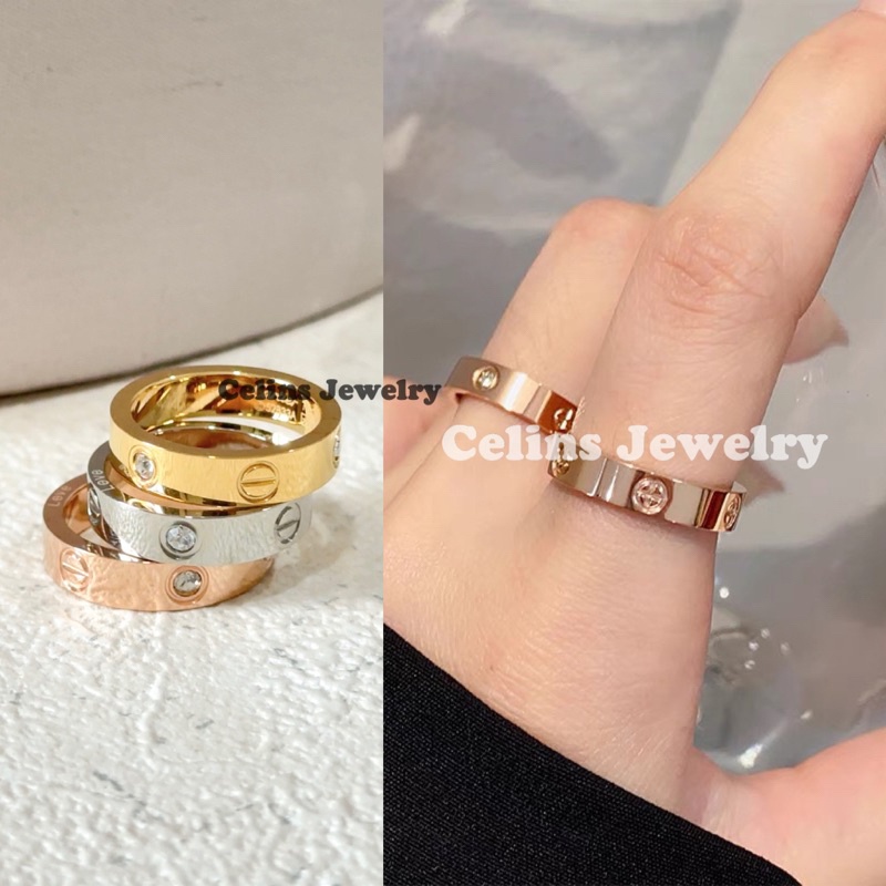 JelitaFash- Cincin Titanium Premium CTR Emboss Cincin Couple Tunangan