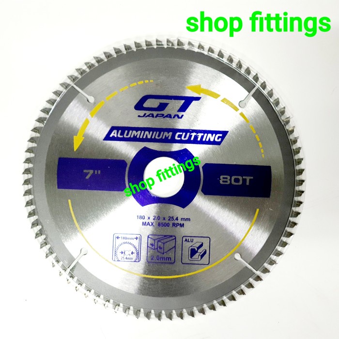 Mata Pisau Potong Aluminium 7 Inch Gergaji Miter Saw Blade 7X 80 Teeth