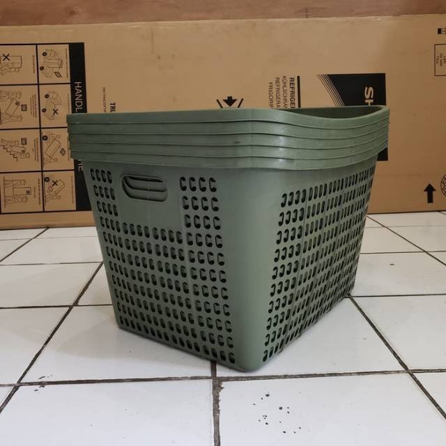 HEMAT KERANJANG PAJERO PLASTIK KERANJANG SERBAGUNA KERANJANG LAUNDRY PLASTIK BESAR KERANJANG BAJU