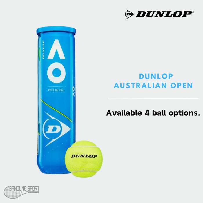 DUNLOP AO AUSTRALIA OPEN TENNIS BALL / BOLA TENIS