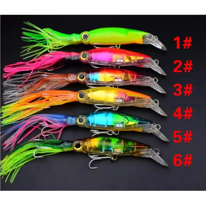 JaminAnOkE- minnow minow bentuk cumi cumi casting dan trolling laut