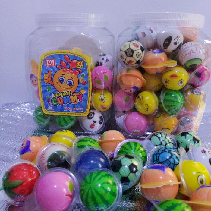 

Permen Lunak Aneka Rasa Buah isi 50pcs Candy Toples Snack