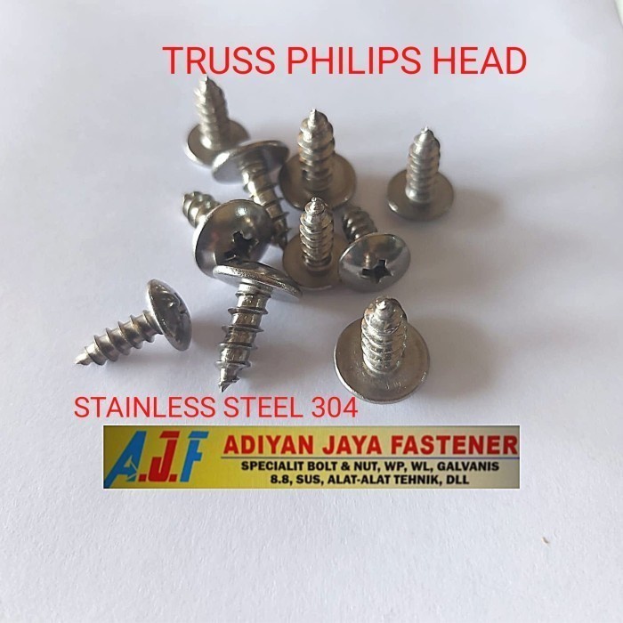 SEKRUP JT / SEKRUP TSAT / TRUSS PHILIPS HEAD #8X5/8 SS 304