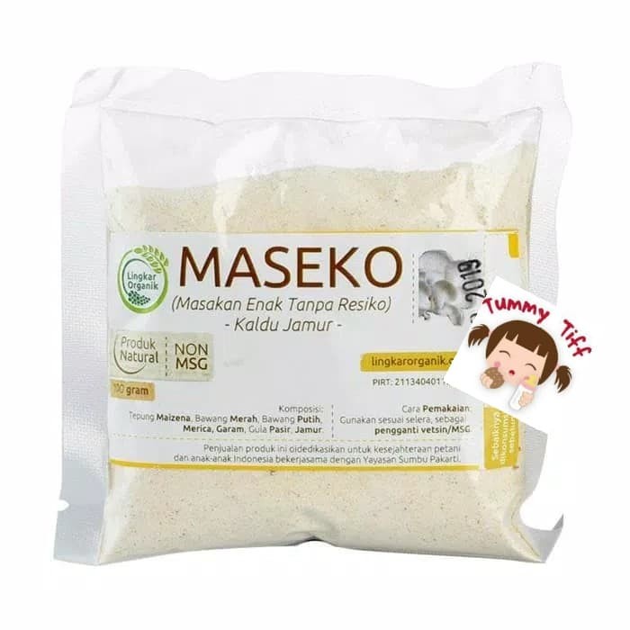 

Maseko REFILL Kaldu Organik JAMUR Non MSG Lingkar Organik 100 gr