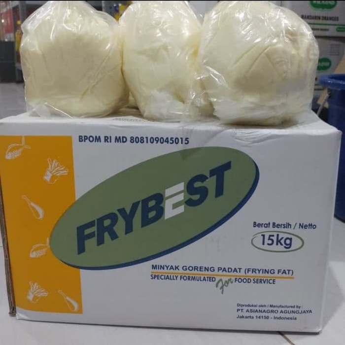 

Minyak Goreng Padat/Beku Merk Frybest kemasan 1kilogram