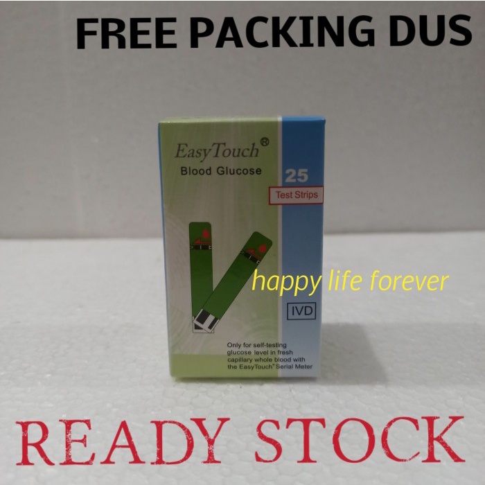EasyTouch Blood Glucose - strip easy touch gula darah / glucose