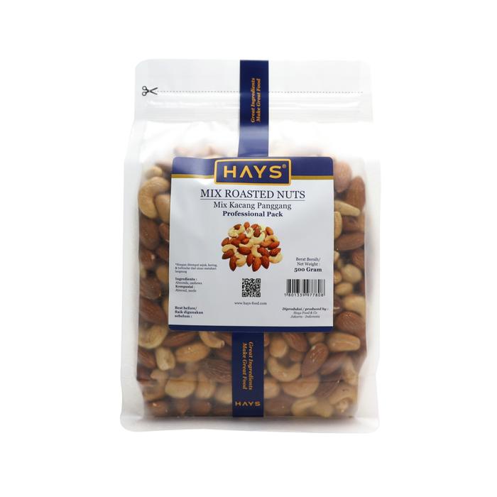 

Mix Roasted Nuts 500 GRAM Kacang Almond & Mede/Mete Panggang 500 G Almond & Cashew HAYS