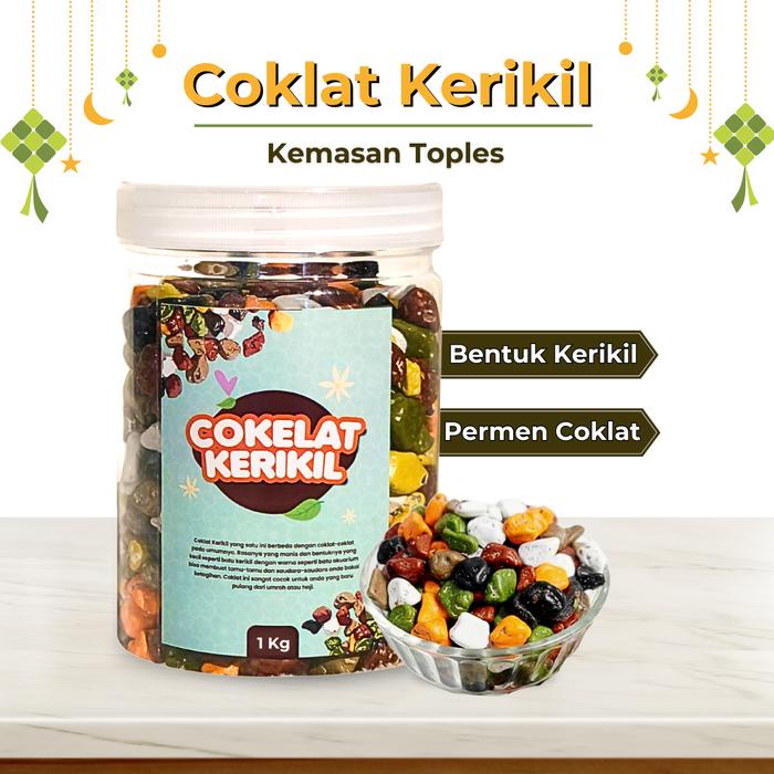 

terbaru !!! coklat kerikil arab 1 kg permen cokelat arab batu krikil original ready