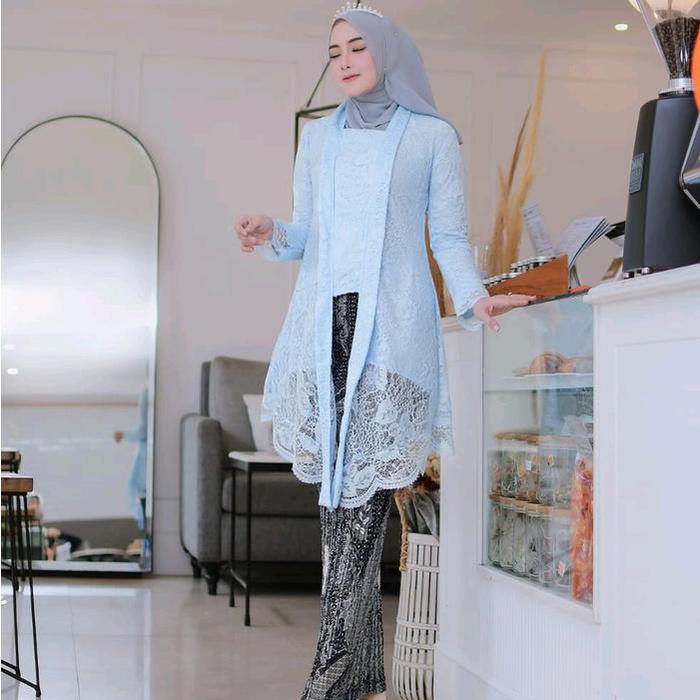 Atasan Kebaya - Tunik Kutu Baru Airin - Kebaya Jumbo Ld 120 - Kebaya Brokat - Kebaya Wisuda - Kebaya