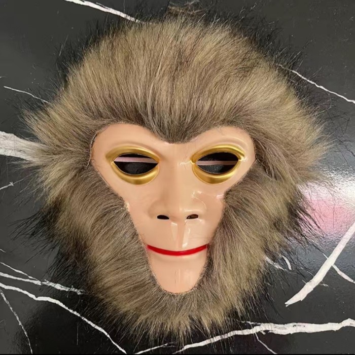 topeng monyet bulu kera sakti monkey king cosplay mask sungokong sun go kong black myth wukong wu
