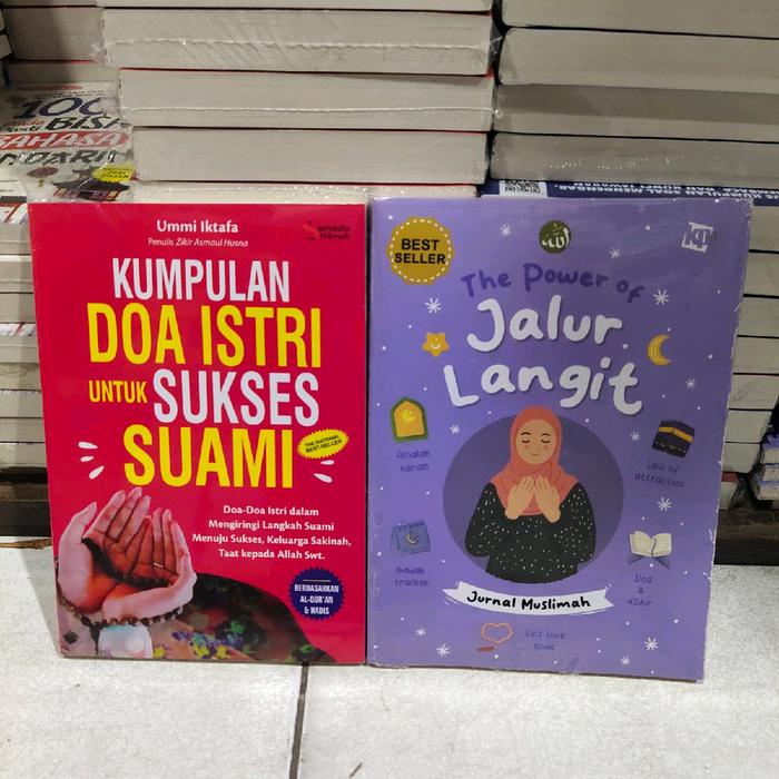 

Promo Paket 2 Buku Kumpulan Doa Istri Untuk Sukses Suami,The Power Of Jalur Langit Terlaris