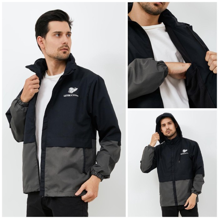 Jaket Motor Pria Wanita Waterproof Parasut Tebal Anti Angin Parka Sport New Product
