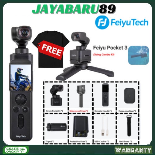 Feiyu Pocket 3 Kit Bundle Waterproof Case FeiyuTech Pocket 3 Camera