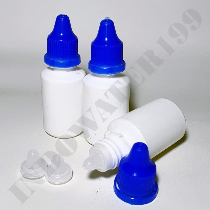 (BestSeller) BOTOL TETES 30 ML BAHAN PLASTIK HDPE LDPE INDOWATER TUTUP BIRU