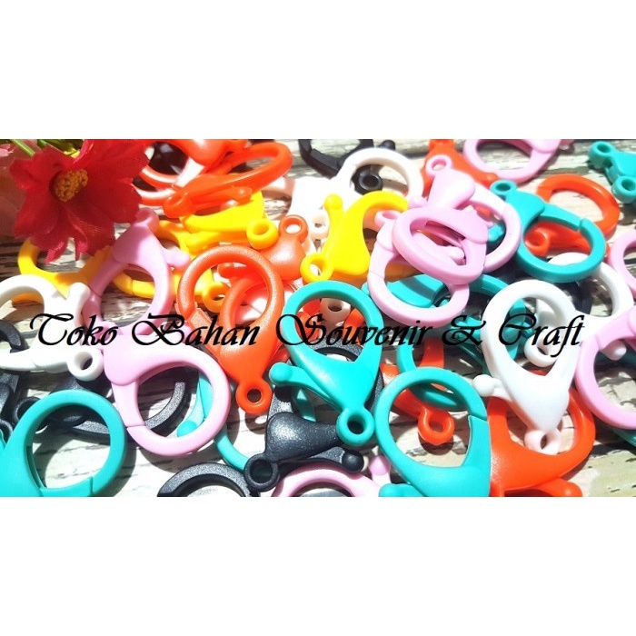 

(BestSeller) 35mm-kokot/lobster/kait udang kalung/ gelang/ gantungan masker plastik