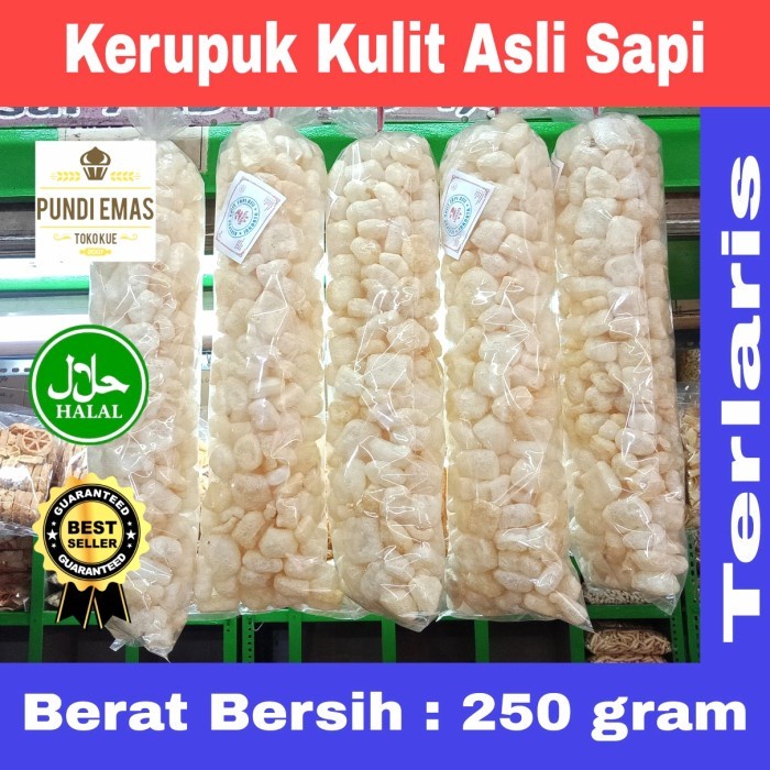 

KERUPUK KRUPUK KULIT ASLI SAPI DOROKDOK KULIT KRUPUK RAMBAK 250 GRAM
