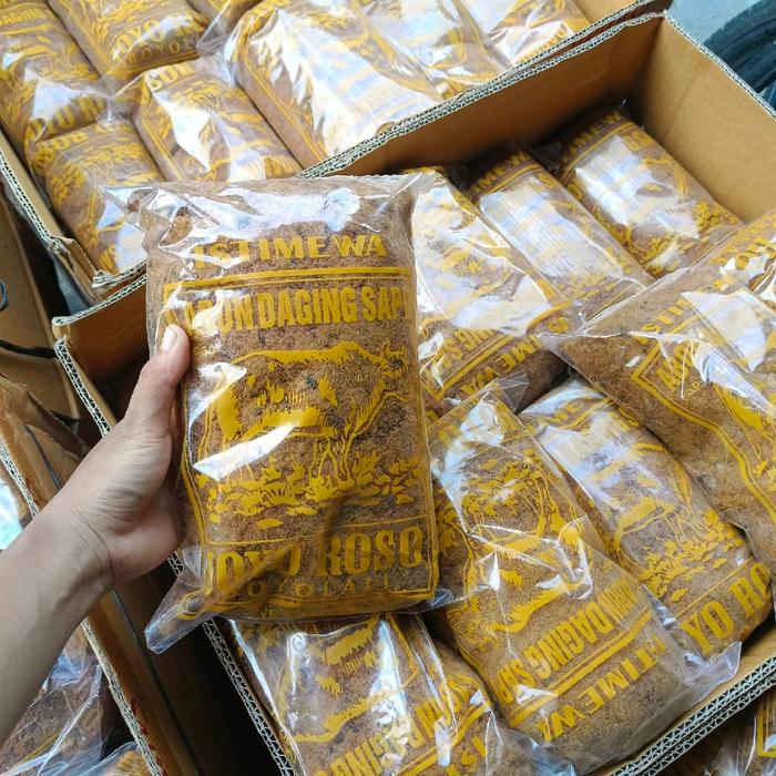 

abon sapi kemasan 1 kg enak gurih cocok untuk isian roti atau lemper