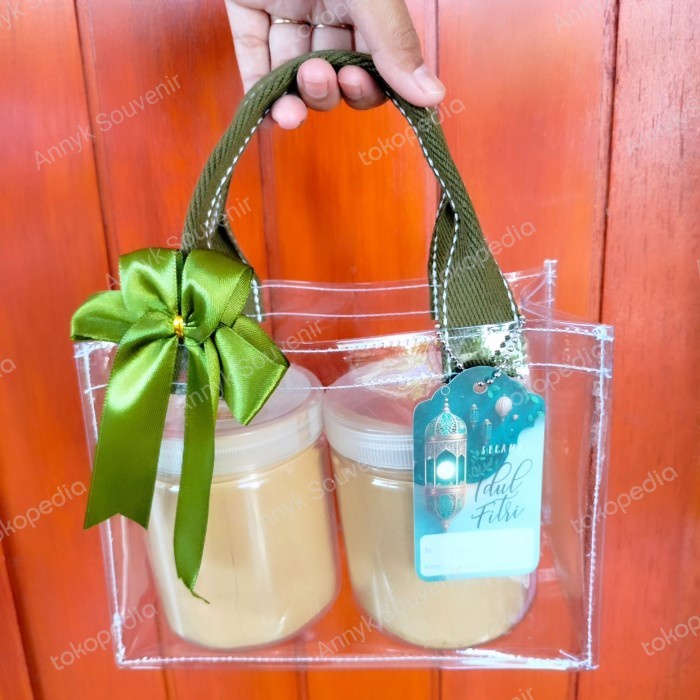 (BestSeller) tas mika hampers kue kering transparan