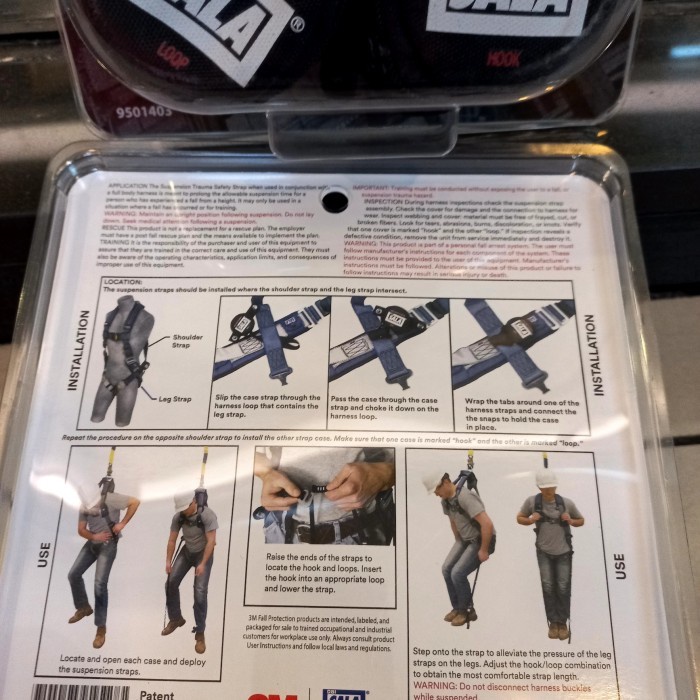 3M DBI sala suspension Trauma Safety Strap tipe 9501403