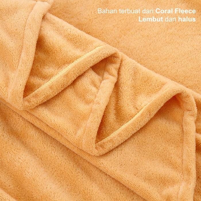 Bagus Selimut Bulu Halus Polos Selimut Dewasa Super Lembut 180X200 Import Lembut