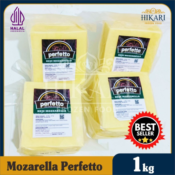 

(BestSeller) Keju Mozzarella Perfetto - Mozzarella Chesse 1kg
