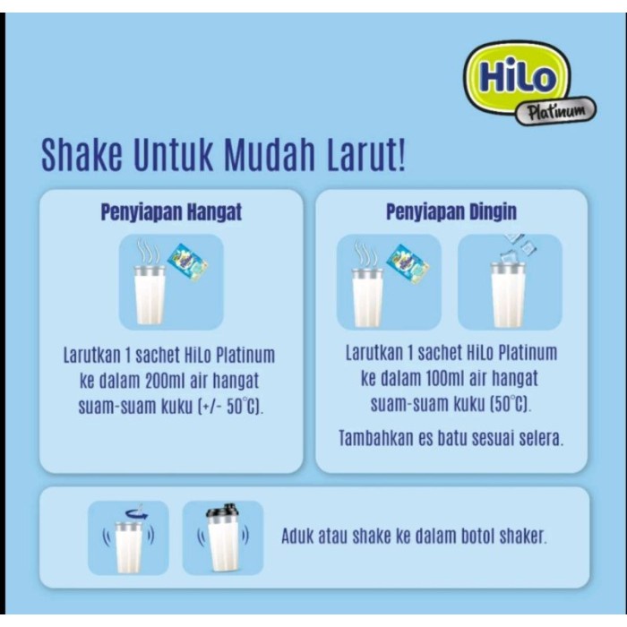 

(BestSeller) HiLo Platinum + HMB ( 8 Sachet) Vanilla - Susu Tinggi Protein Jaga Masa otot Usia