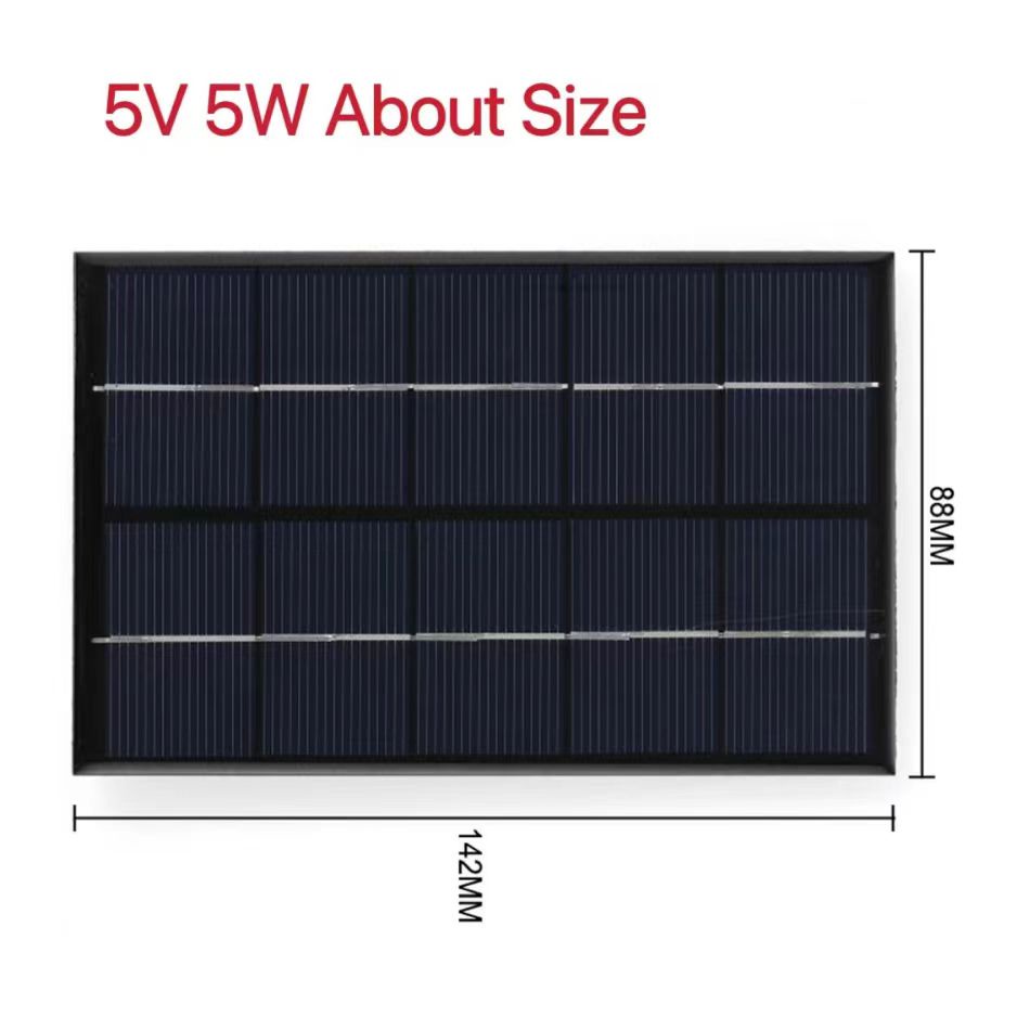 DKSHOP Murah Portable Solar Panel 5V 5W/10W Solar Panel with USB