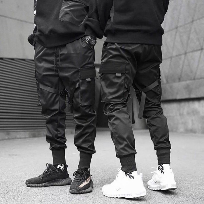 (BestSeller) Techwear Pants JOGGER [ READY INDO ] Cyberpunk Harem Cargo Pria Tactic