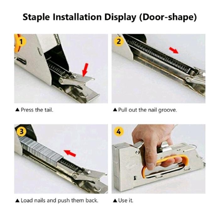 

Promo Staples Tembak/Stapler Manual Guntacker Stationery Packing Aman