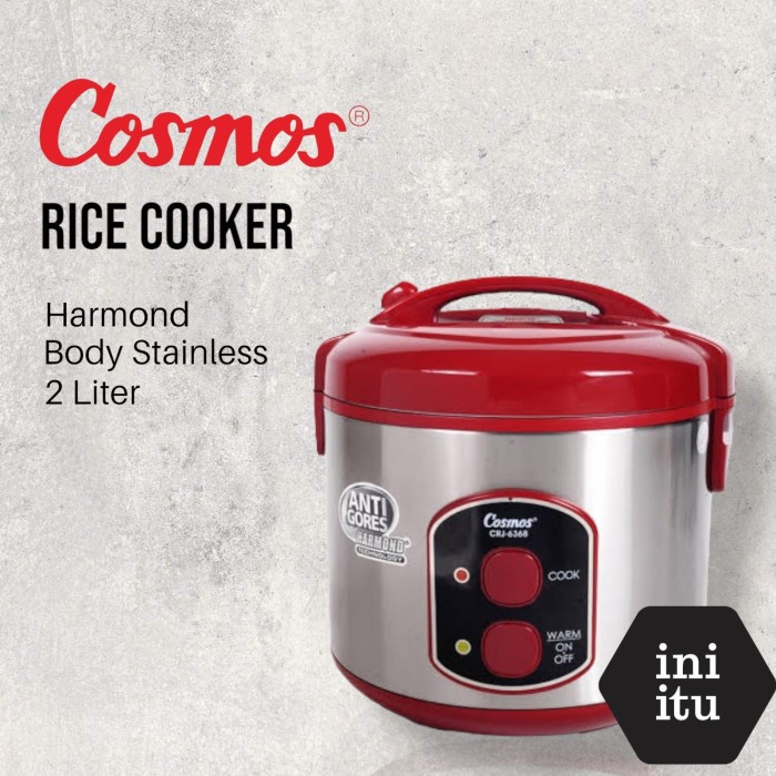 [ Cosmos ] Rice Cooker / Magic Com Cosmos Harmond CRJ 6368 - 2 Liter