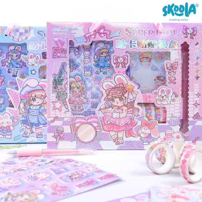 

Diskon Skoola Stationery Sticker Set Washi Tape Diy Keychain Stiker Anak Perempuan Kado Ulang Tahun