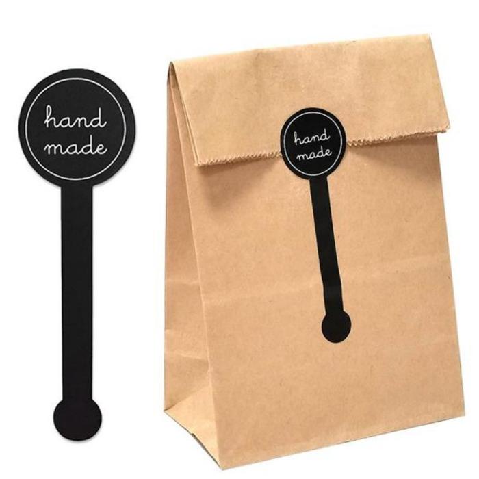 

Terbaru!! 500Pcs Hand Made Stiker Stiker Segel Kemasan Handmade Stiker Sticker Segel Box Packing