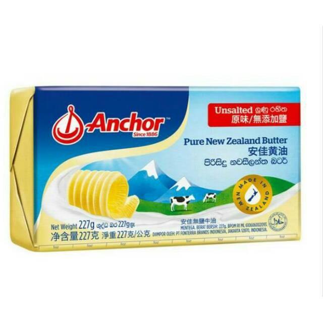 

(BestSeller) Anchor butter pats unsalted /MPASI BPOM HALAL MUI