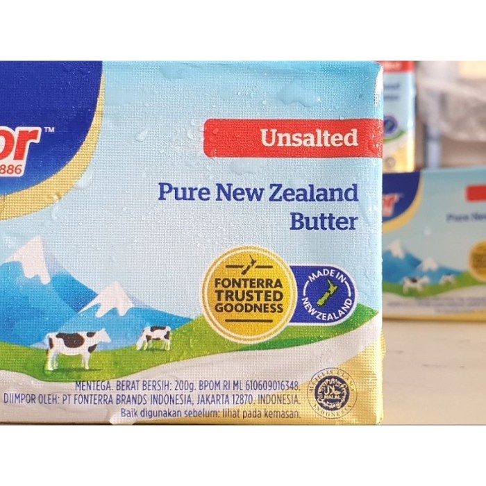 

(BestSeller) Anchor Butter Unsalted 200Gr / Unsalted Butter Anchor 200Gr / Mentega Tawar Anchor