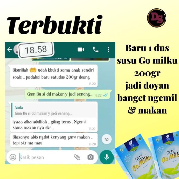 

(BestSeller) Go Milku SR12 Halal Susu Kambing Etawa Premium Meningkatkan Kesehatan Aman Bumil Busui