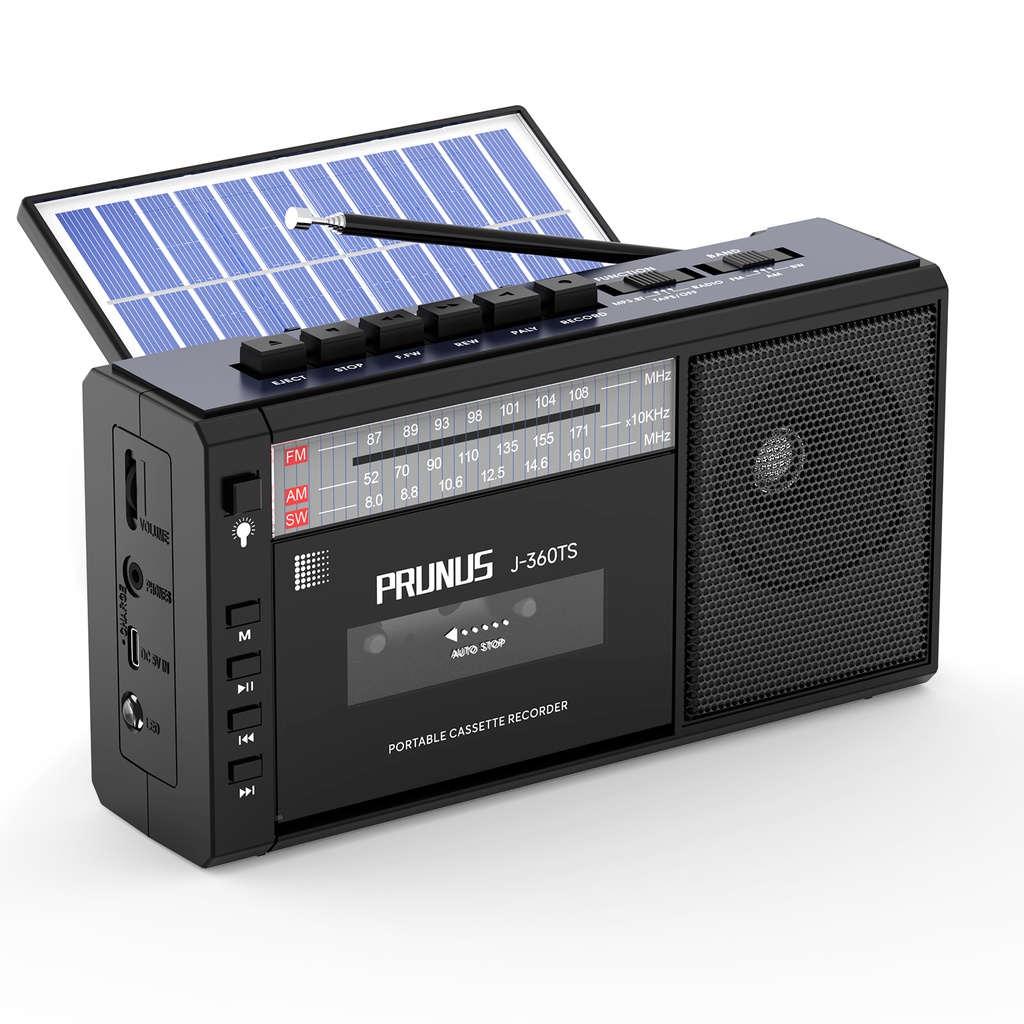 Nostalgia Classic Cassette Player Am Fm Sw Radio Retro Cassette Bluetooth Speaker Music Player Solar