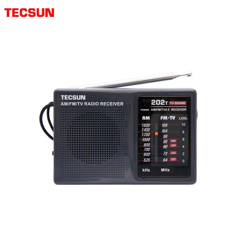 Original Tescun R-202T Radio Portable Mini Am/Fm/Tv Pocket Radio Receiver