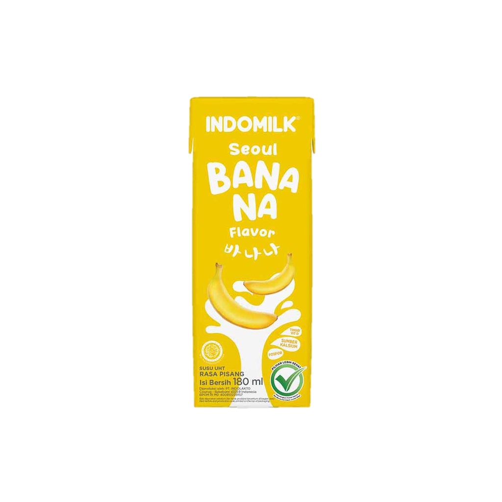 

Indomilk Susu UHT Seoul Banana 180 ml