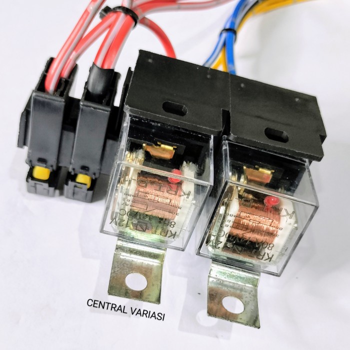 Kabel relay set motor mobil lampu tembak Biled 2 lampu + relay kabel tebal