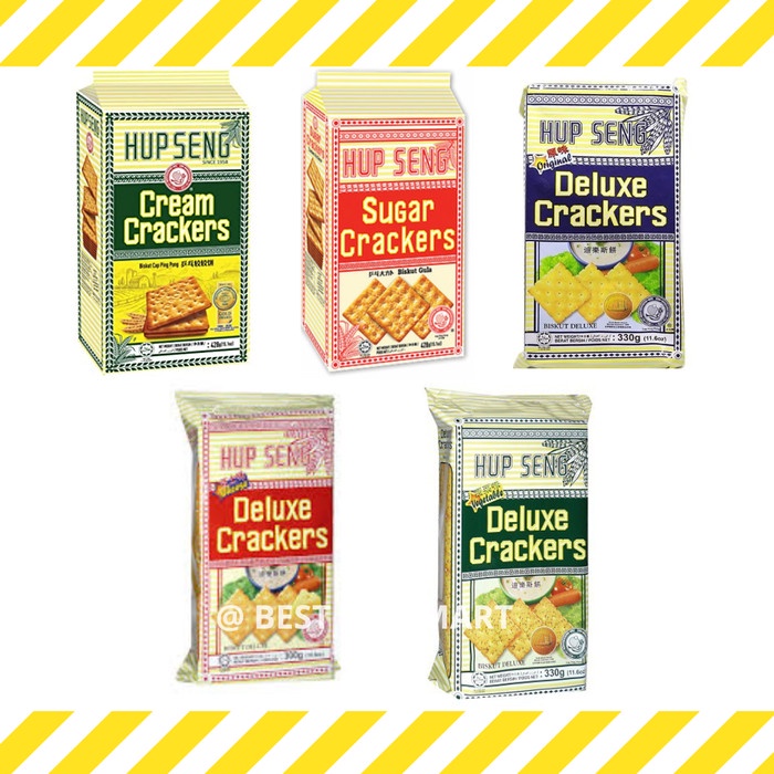 

Biskuit Hupseng Cap Ping Pong Asin / Hup Seng Crackers Asin 428 gram