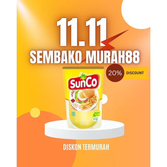 

(ABN X AURELIE HERMANSYAH 11.11) - MINYAK SUNCO KEMASAN 2 LITER ISI 4 POUCH