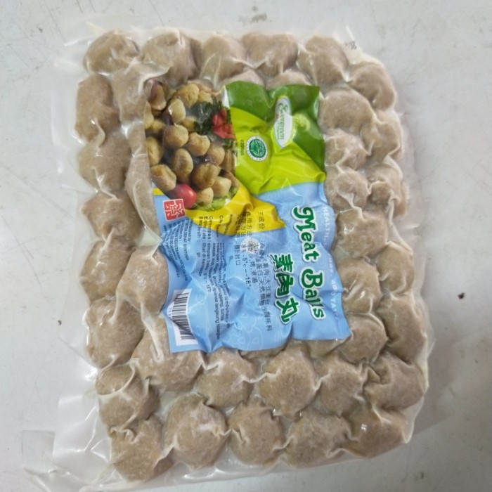 

Meat ball Vegetarian , bakso urat Vegetarian evergreen 450 gram