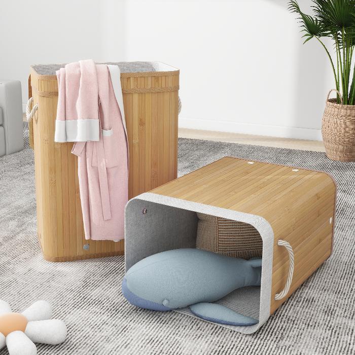 CUCI GUDANG.. KERANJANG LAUNDRY ROTAN BASKET HOME DECOR BAMBU KERANJANG LOUNDRY BAJU KOTOR